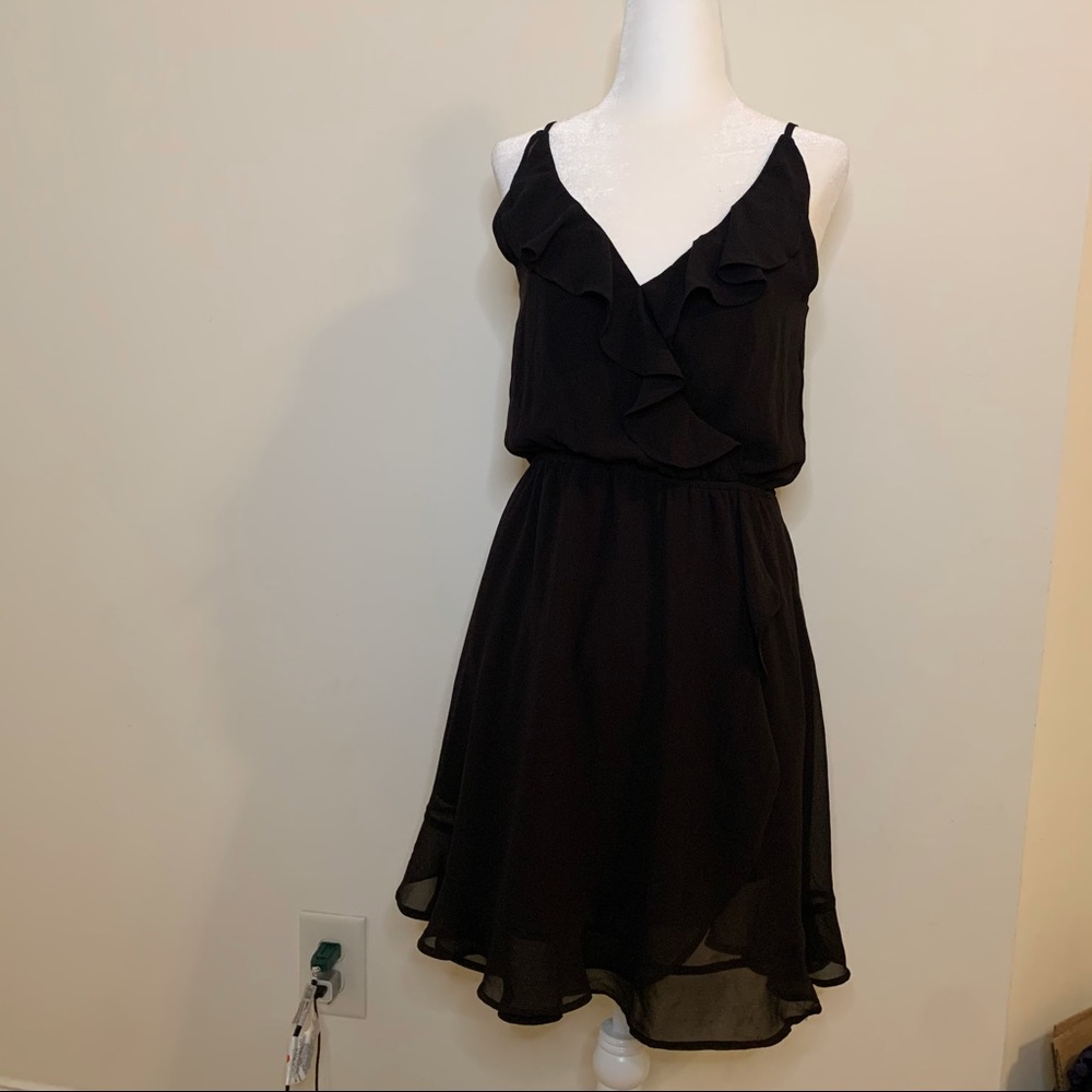 H&M Little Black Ruffle Dress